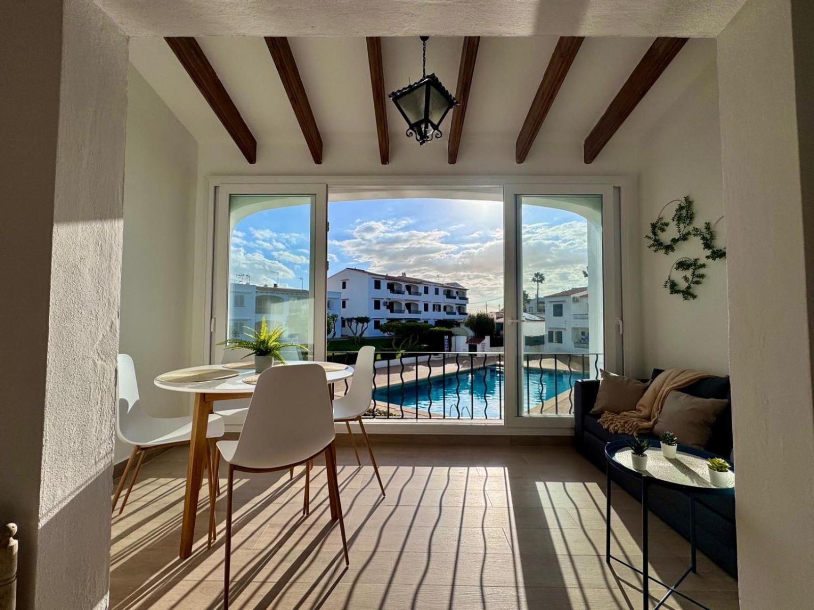 Precioso Apartamento Residencial Con Piscina Cala En Porter  Exterior photo